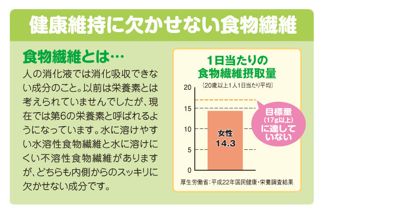 スッキリに欠かせない食物繊維