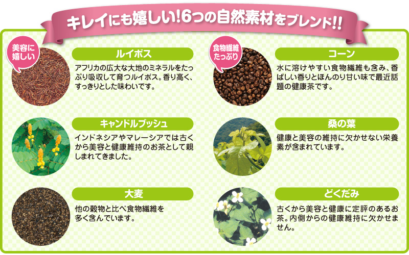 6種の自然素材