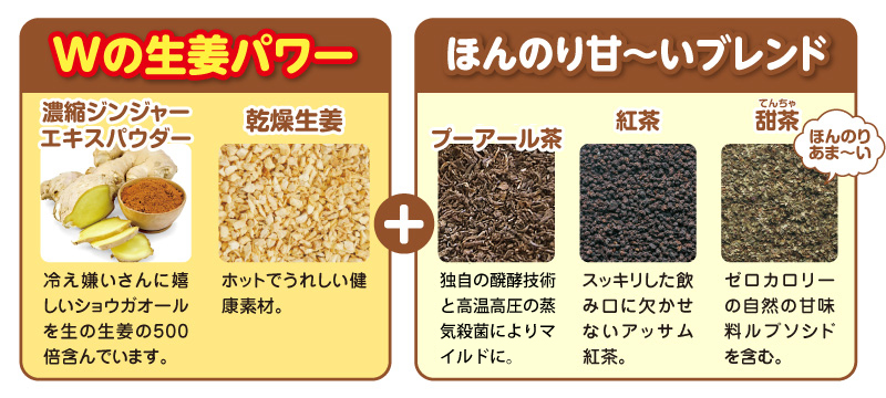 Wの生姜パワー