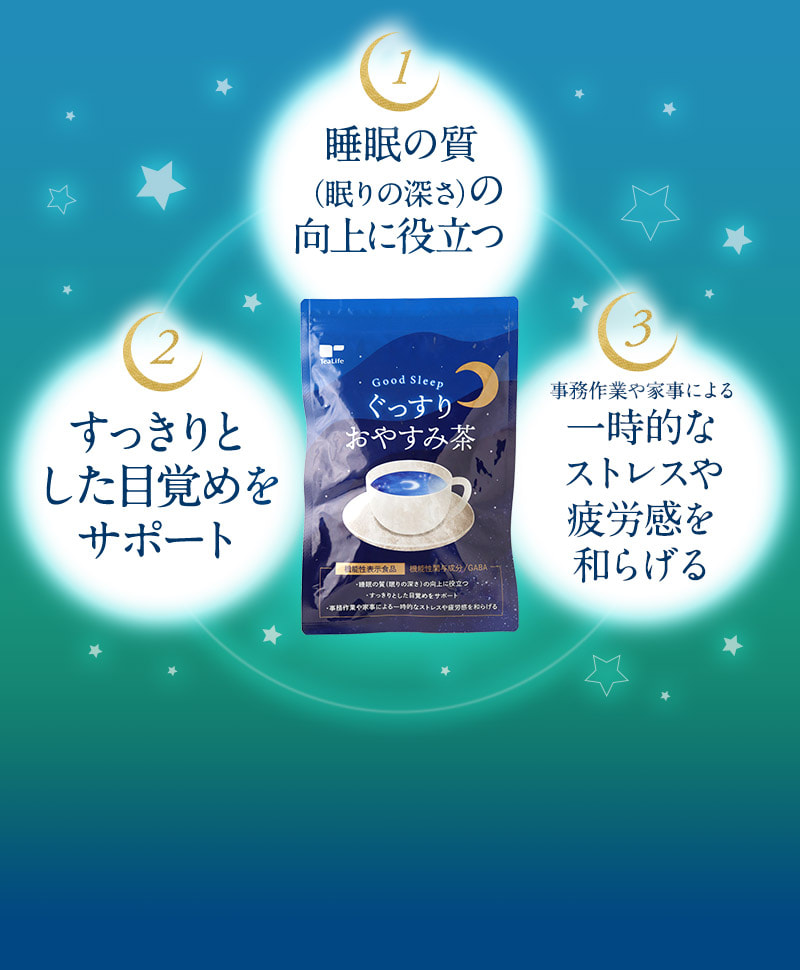 機能性関与成分｢GABA｣3つの機能