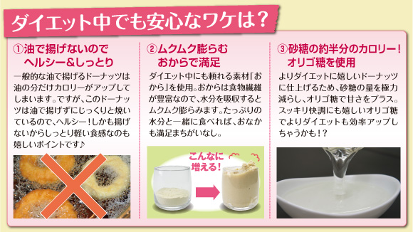 ダイエット中でも安心なワケは?