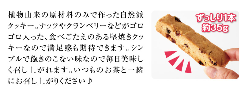 植物由来の原材料のみで作った自然派クッキー