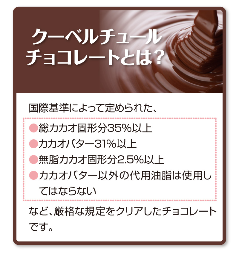 クーベルチュールチョコレートとは?