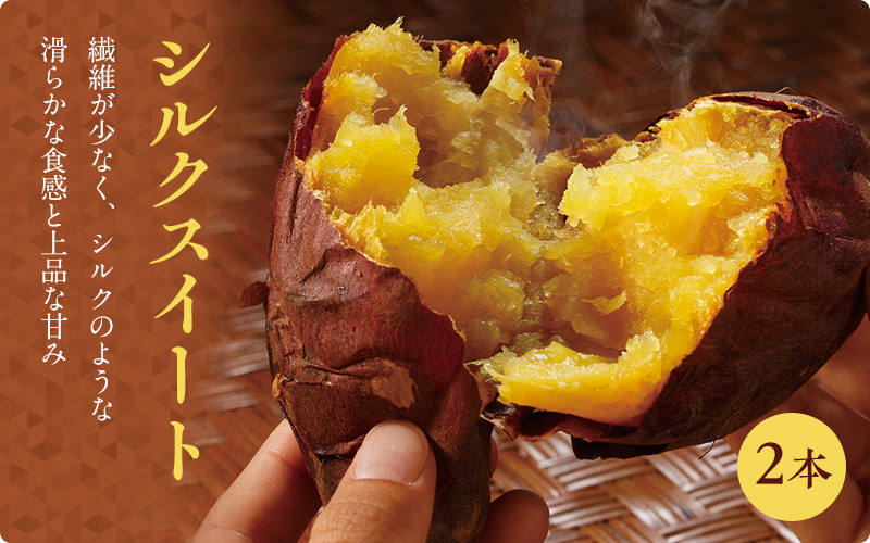 シルクスイート(2本):繊維が少なく、シルクのようななめらかな食感と上品な甘み