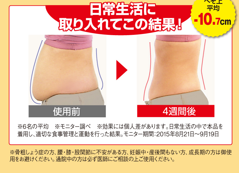 日常生活に取り入れてこの結果