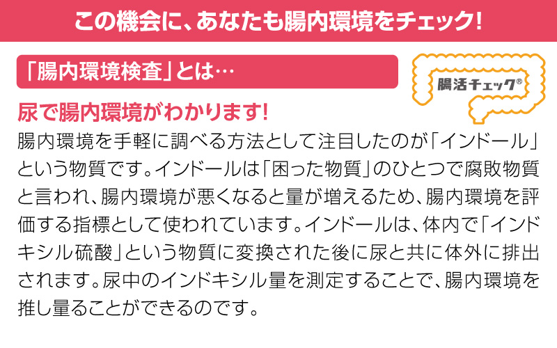 この機会に、あなたも腸内環境をチェック!
