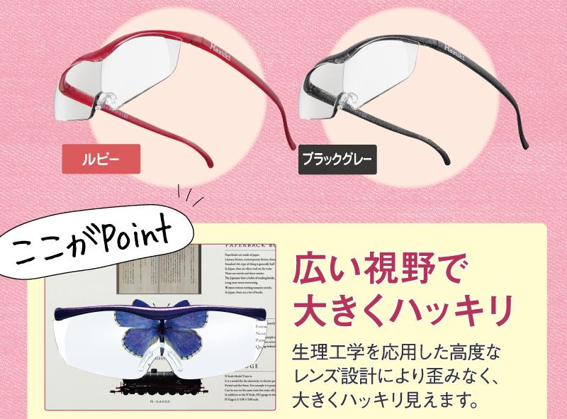 広い視野で大きくハッキリ