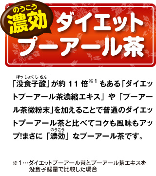 濃効ダイエットプーアール茶