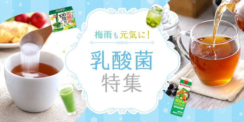 梅雨も元気に!乳酸菌特集