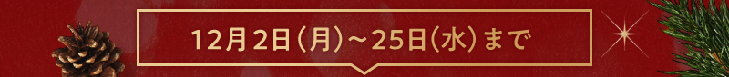 12月2日（月）～25日（水）まで