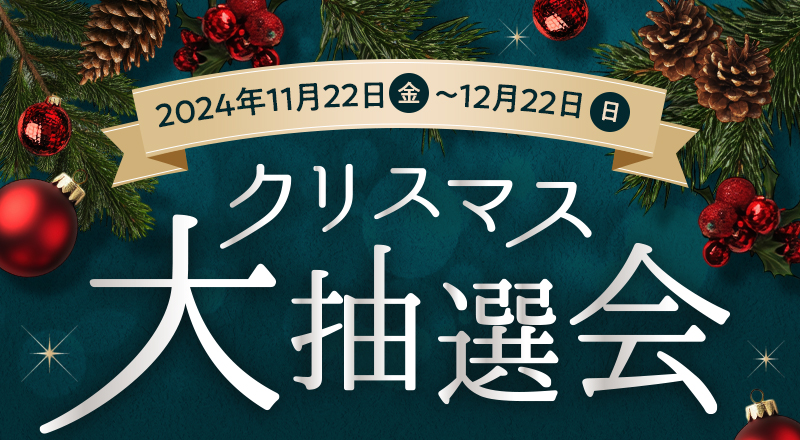 2024年11月22日(金)〜12月22日(日)　クリスマス大抽選会