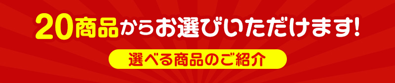 20商品からお選びいただけます！