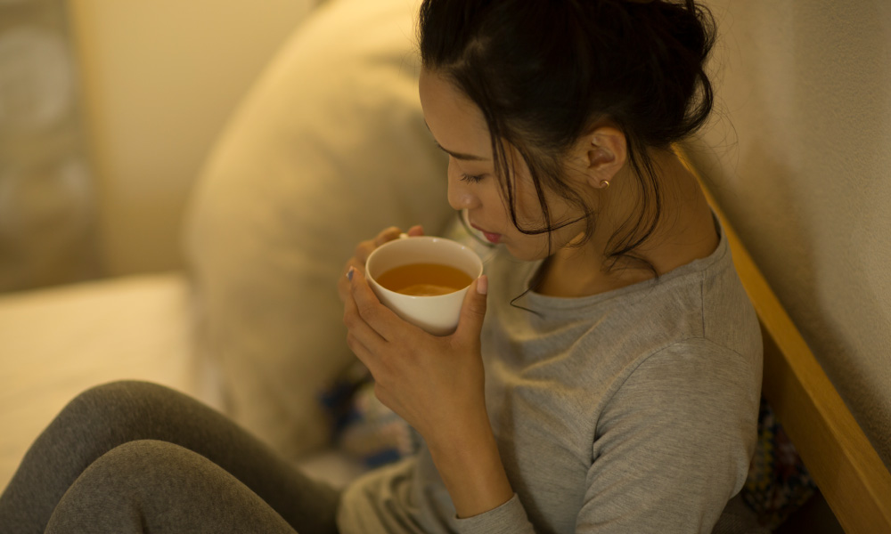 おやすみ前の一杯に